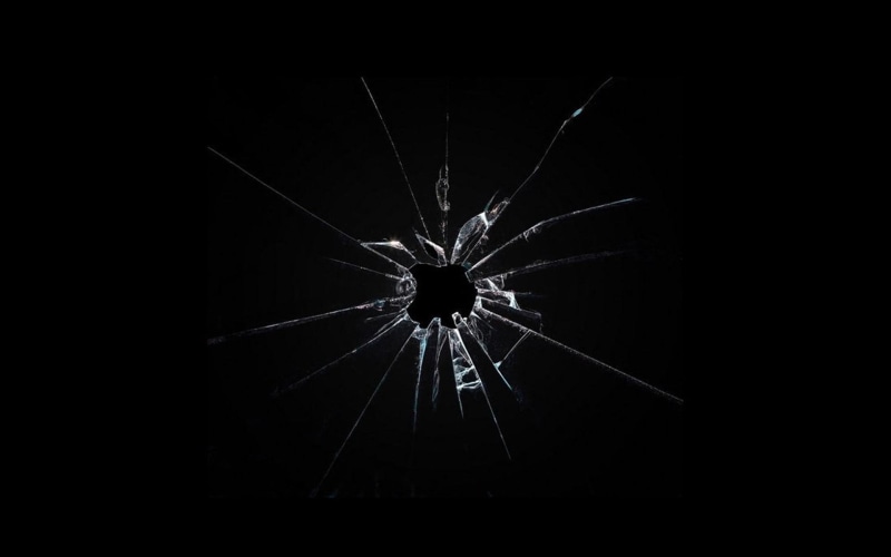 apple logo, logo, 1080P, glass, broken, 1920x1200, apple