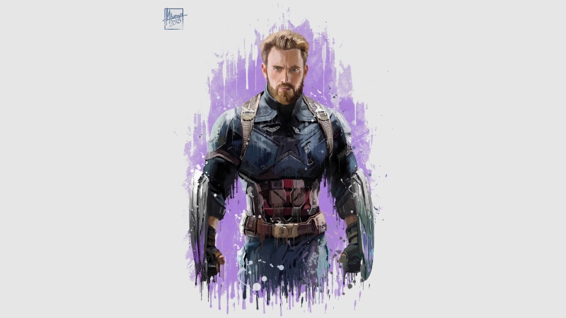 4K, Movie, Beard, Chris Evans, Figure, Costume, The Avengers: infinity war, Hero, Film, Avengers: infinity war, Superhero, Comics, Steve Rogers, Captain America