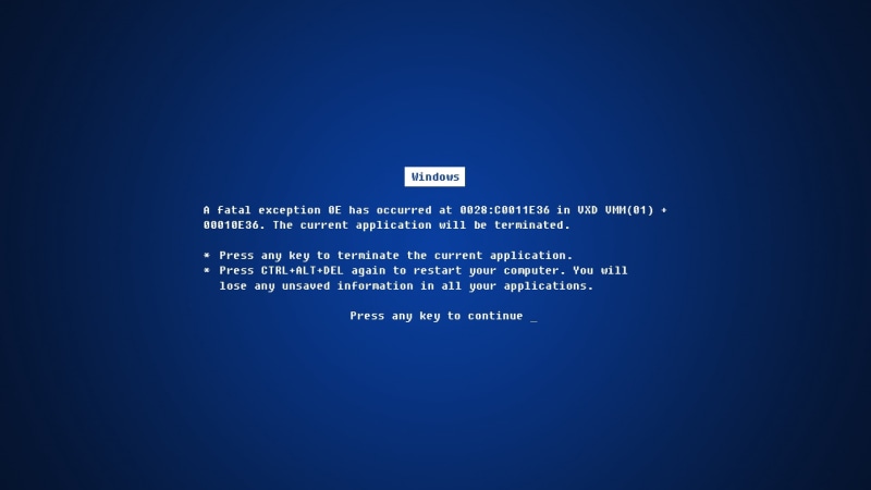 blue screen, error, windows, blue, bug, death screen, 1080P