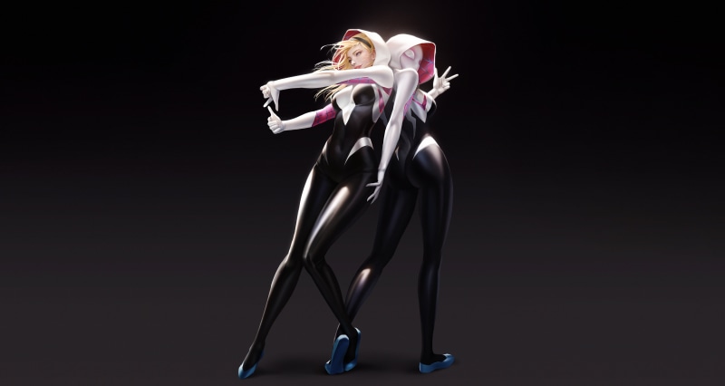 Gwen Stacy, Marvel Comics, Girl, Comics, Blonde, Spider-Gwen, 4K