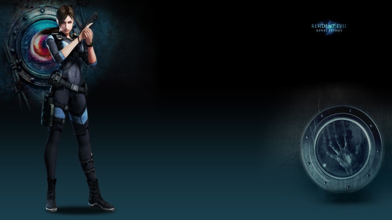 girl, studio shot, black background, activity, transportation, gun, one person, digital, holding, Biohazard: Revelations, Resident Evil: Revelations, photography themes