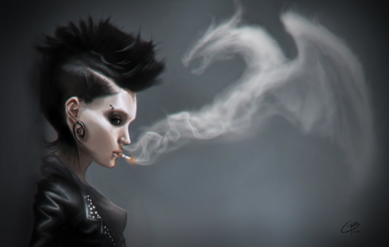 1gwpwf, fi, dragon, beautiful people, Mystery, hairstyle, series, side view, digital composite, bangs, drama, thriller, headshot, tattoo, fantasy, adult