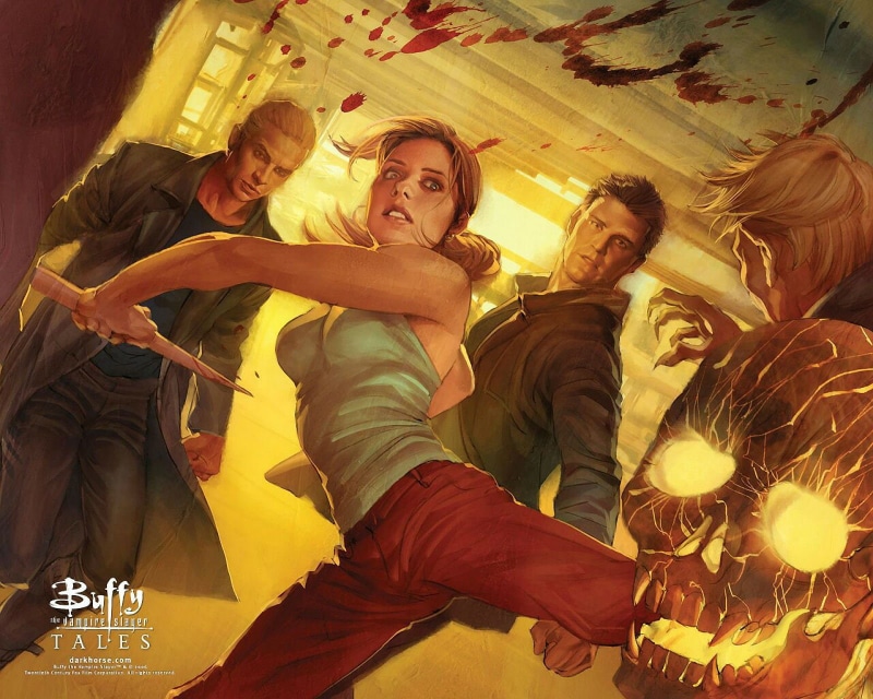 series, gellar, thriller, drama, michelle, 720P, fantasy, dark, buffy, vampire, supernatural, action, sarah, poster, horror, slayer