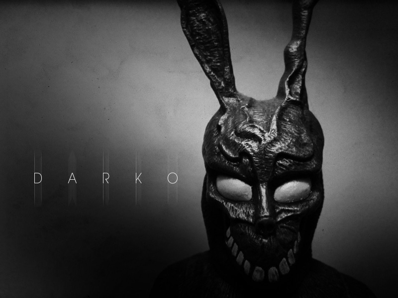 horror, front view, representation, sci, Donnie, 1darko, adult, vignette, indoors, portrait, Darko, 720P, mask, mask - disguise, one person, close-up