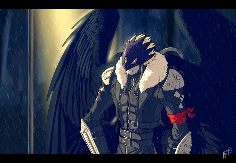 nature, outdoors, unrecognizable person, front view, three quarter length, mask, costume, clothing, representation, Digimon, anime, real people, celebration