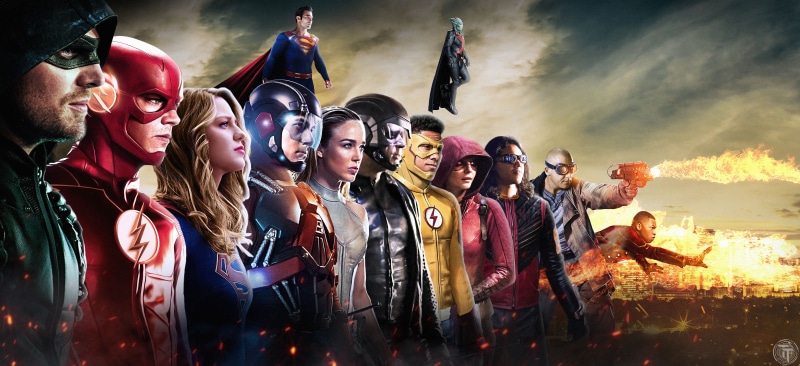 4k, males, atom, 5k, hd, flash, superman, standing, group, 5K, artist, mid adult men, young adult, crowd, young men, supergirl, superheroes, tv shows