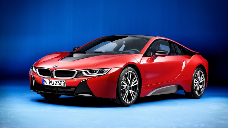 red, BMW i8 " Protonic Red Edition", hybrid, 4K, bmw, Geneva Motor Show 2016
