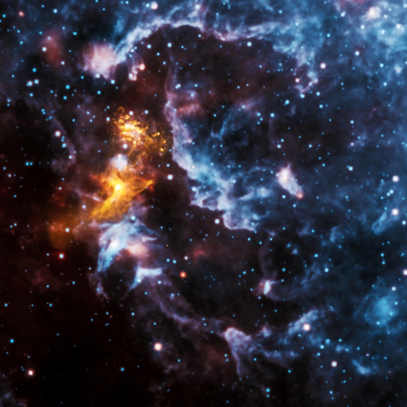 dust, milky way, illuminated, nature, glowing, chandra x-ray observatory, abstract, sky, night, astronomy, blue, space exploration, pulsar, luminosity