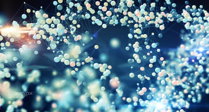 digital art, bright, decoration, close-up, 1080P, 500px, no people, abstract, molecular structure, blue, abstract backgrounds, celebration, selective focus