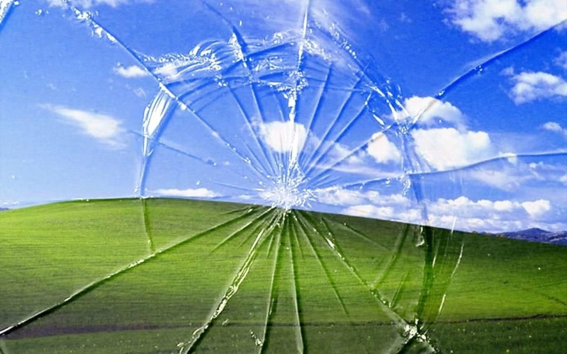 prank, 720P, windows, computer, screen, broken, boss
