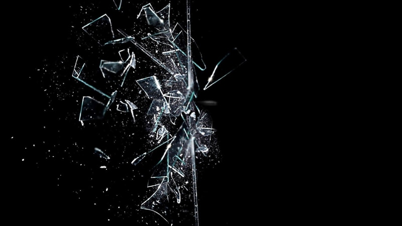psychedelic, abstract, glass, bokeh, window, pattern, Broken, Crack, 1080P, Shattered