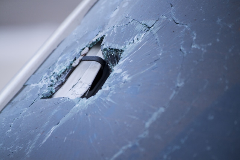 car, glass, blue, crime, shattered, water, crushed, 4K, day, backgrounds, selective focus, full frame, paint, outdoors, no people, parked, vandalism, window