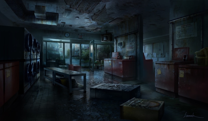 obsolete, run-down, dirty, building, deterioration, damaged, empty, 2K, abandoned, flooring, ceiling, cabinet, indoors, wooden, bad condition, no people