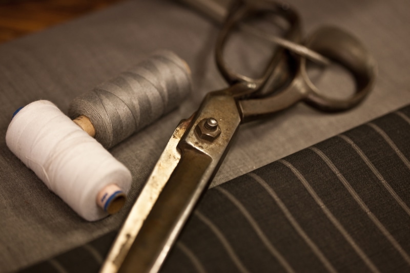 focus, craft, sewing, steel, tailor, no people, tailoring, leather, wood - material, scissor, sewing Item, scissors, fashion, photography, sew, colored background