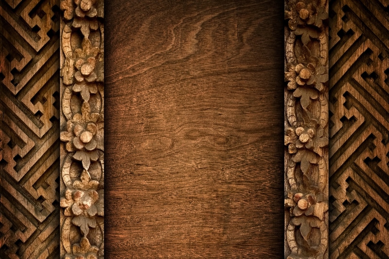 day, wood, decoration, plank, wood - Material, antique, craft, full frame, pattern, thread, close-up, wall - Building Feature, material, built Structure
