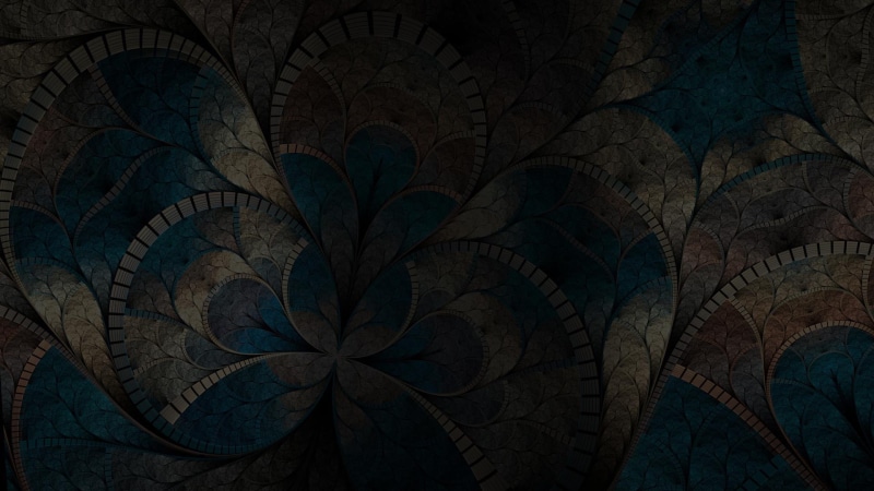 1080P, low angle view, arch, place of worship, floral pattern, the past, wall - building feature, backgrounds, belief, digital art, pattern, dark, architecture and art