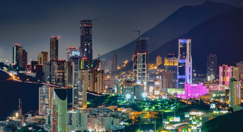 monterrey, ciudad, noche, 5K, mexico