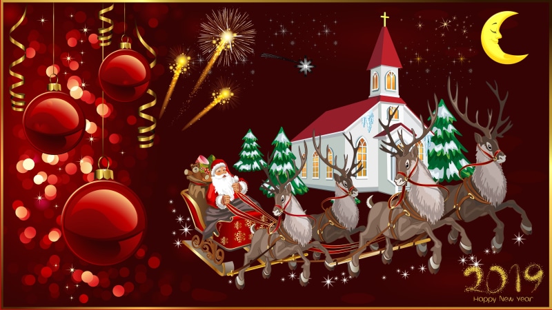 phones, fireworks, greeting, church, card, decorations, reindeer, christmas, new, tablet, merry, year, computers, mobile, laptop, claus, hd