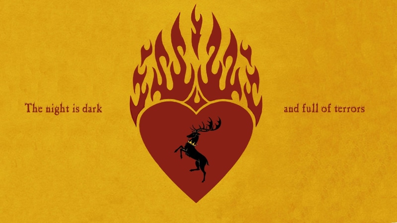 game of thrones stannis baratheon stags house baratheon yellow background hearts, 1080P