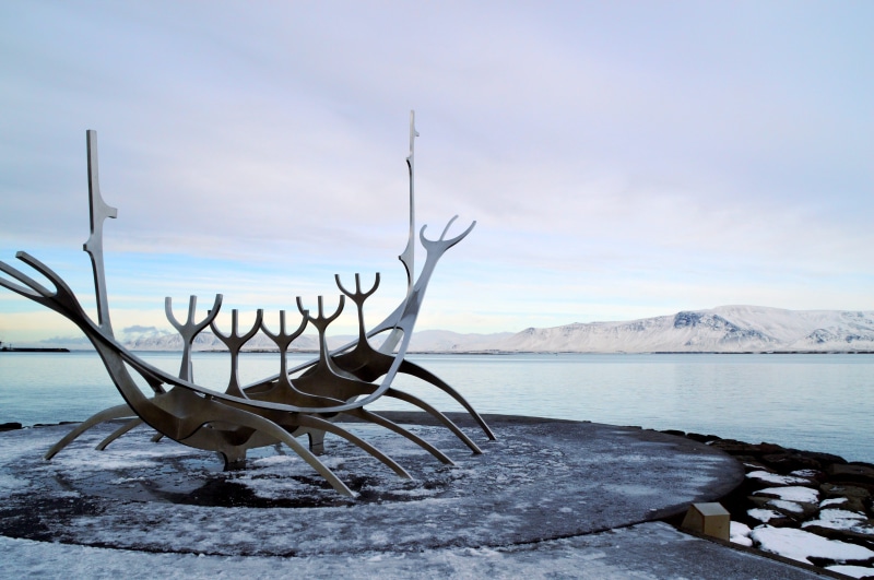 ship, non-urban scene, abandoned, snowcapped mountain, horizon, tranquil scene, beach, mountain, travel, steel sculpture, port, cold temperature, 5K, sky