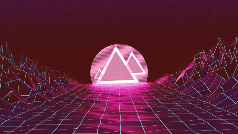 2K, vaporwave, Hacknet, Retro style