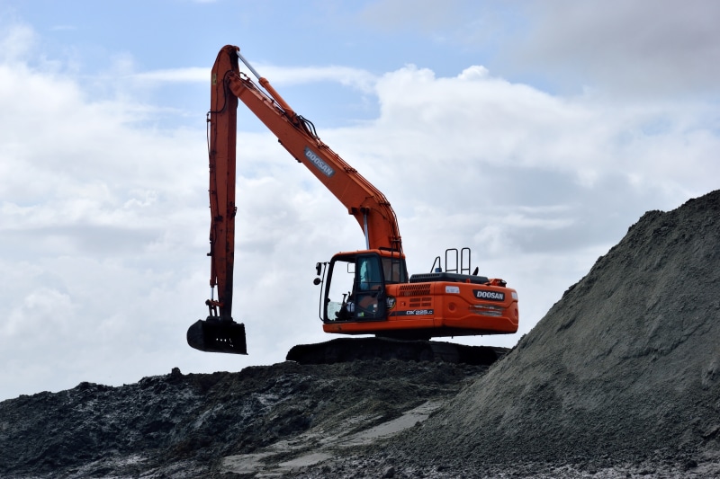 sand, digging, dredging, industrial, construction industry, mode of transportation, outdoors, excavation, crane - construction machinery, work, machinery