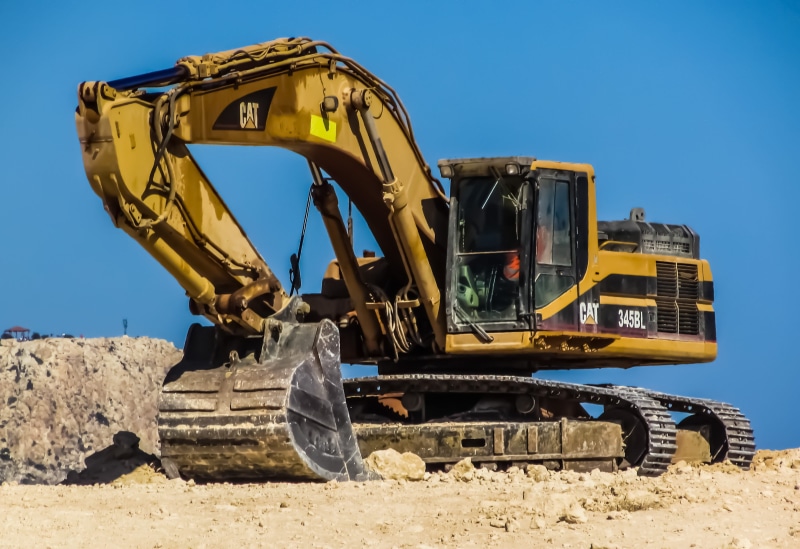 machinery, industrial equipment, Equipment, construction industry, Excavator, 2K, sky, digging, clear sky, power, bulldozer, development, heavy machine