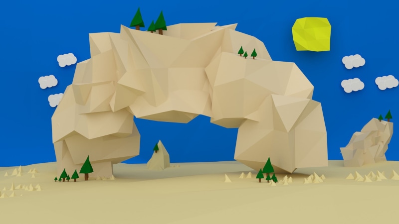 1080P, creativity, trees, nature, architecture, animal representation, built structure, digital art, formation, paper, low poly, minimalism, clouds, animal