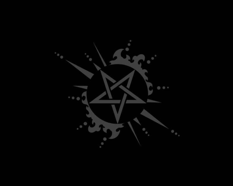 minimalistic, hd, 720P, pentagram, dark, art