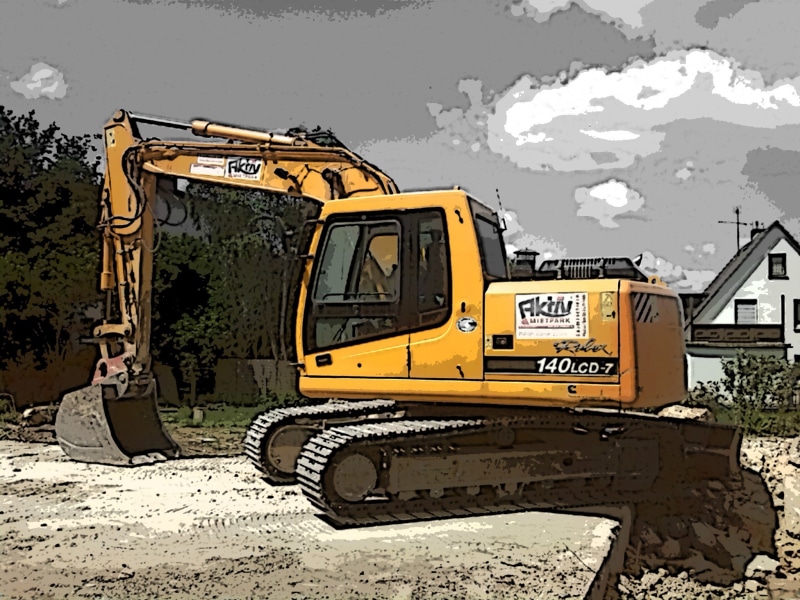 road, nature, site, construction machine, tool, transportation, architecture, motor vehicle, land vehicle, blade, construction, yellow, old, excavators