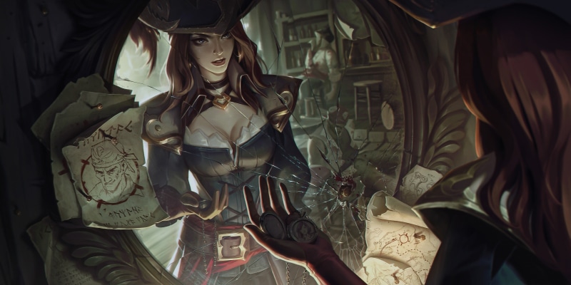 fan art, Roanna Peroz, illustration, Miss Fortune (League of Legends), digital art, 4K, Miss Fortune, League of Legends, artwork
