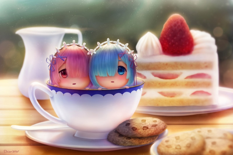 Re:Zero Kara Hajimeru Isekai Seikatsu, Rem (Re: Zero), Ram (Re:Zero), 1080P