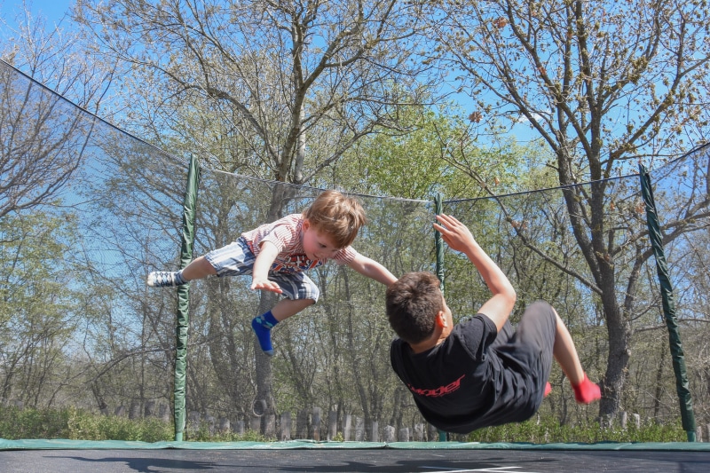 kids playing, women, face, day, girl, outdoors, child, full length, fun, bare tree, human body part, females, nature, real people, jumping, 5K, little