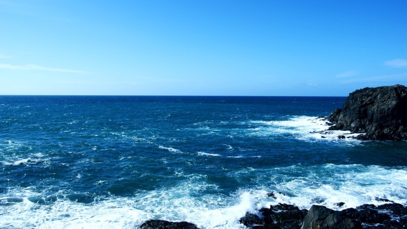 rock, motion, tranquil scene, ocean, scenics - nature, sea, outdoors, water, sky, aquatic sport, nature, beauty in nature, horizon, power in nature, tranquility