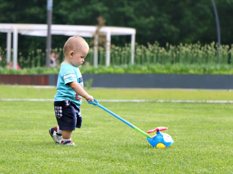 day, learning, leisure Games, males, little, playing, ball, childhood, green Color, activity, outdoors, full length, happiness, focus on foreground, wearing