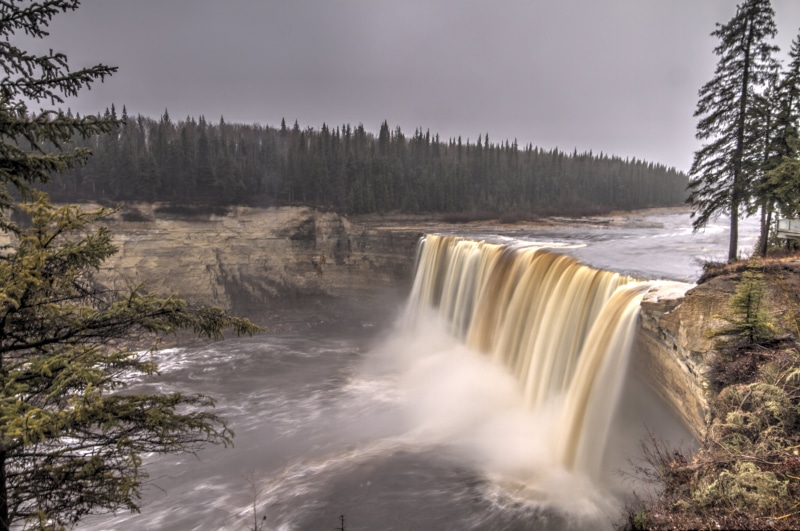 Hay, water, falls, beauty In Nature, 60th Parallel, NWT, nature, scenics, forest, Alexandra Falls, falling, landscape, river, tree, fall  river, 5K, water falls