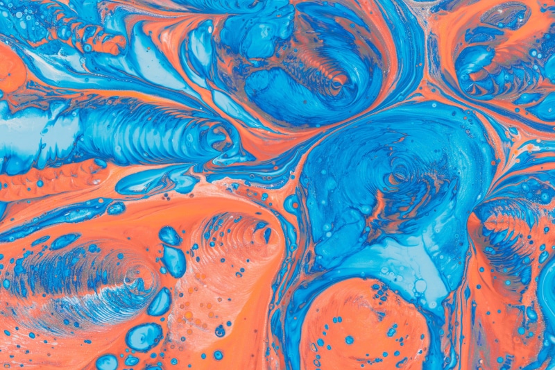 blue, orange, white, paint splatter, colorful, 5K, paint splash, abstract