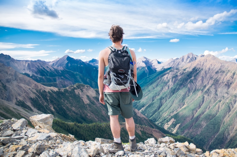5K, bag, mountains, traveller, isolation