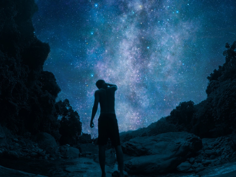 galaxy, alone, isolation, 4K