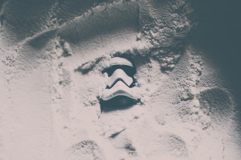 Jedi, day, creativity, close-up, high angle view, body part, winter, selective focus, human representation, art and craft, sand, Trooper, no people, simple