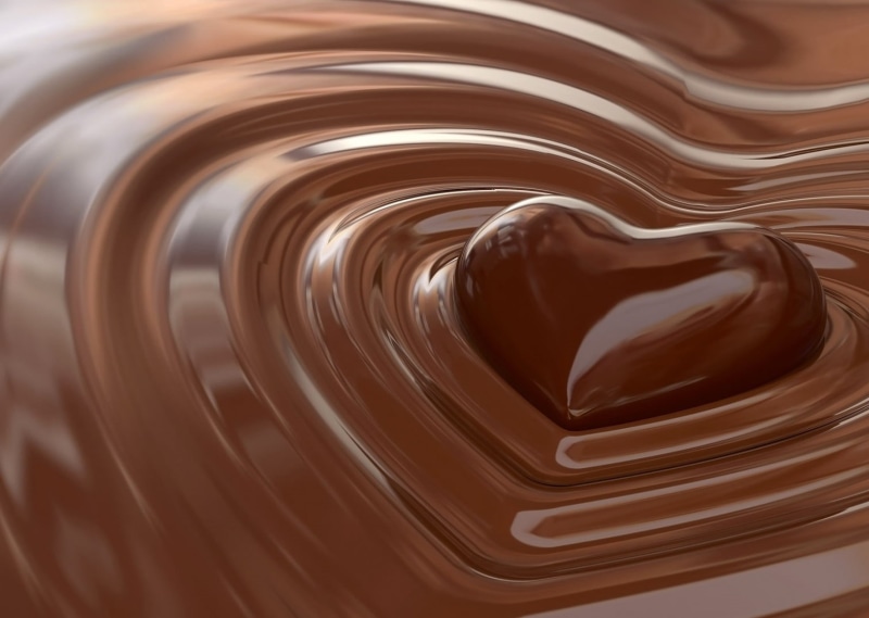 wave, hot Chocolate, wet, household equipment, candy, shiny, design, close-up, chocolate Candy, syrup, still life, abstract, liquid, heart, 720P, brown