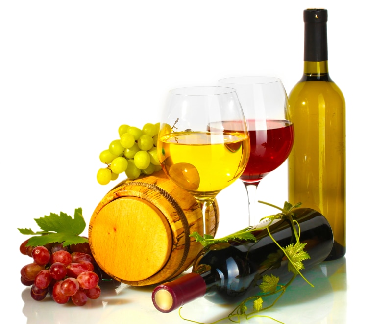 wineglass, drink, white background, glass - material, wine, bottles, alcohol, red, grapes, studio shot, wine bottle, barrel, grape, white, food and drink