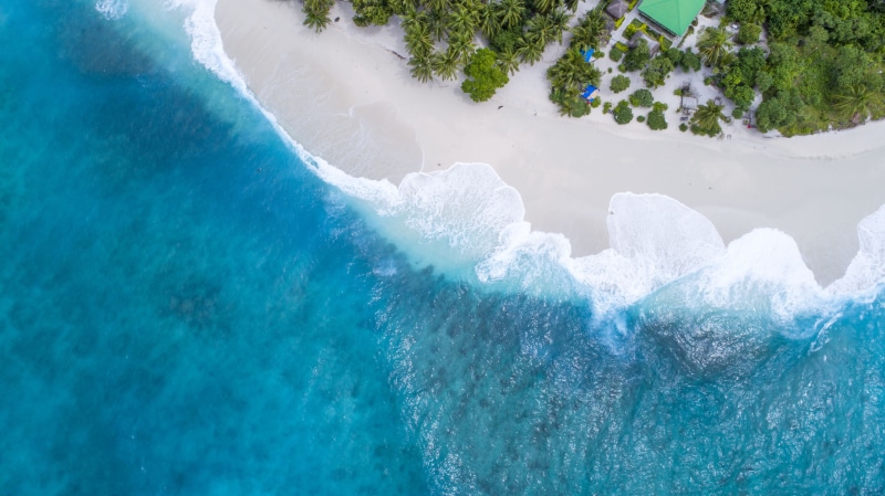 nature, 5K, tranquility, photo, shore, shack, no people, day, photography, tree, outdoors, wave, swimming pool, power in nature, beach, maldife, plant