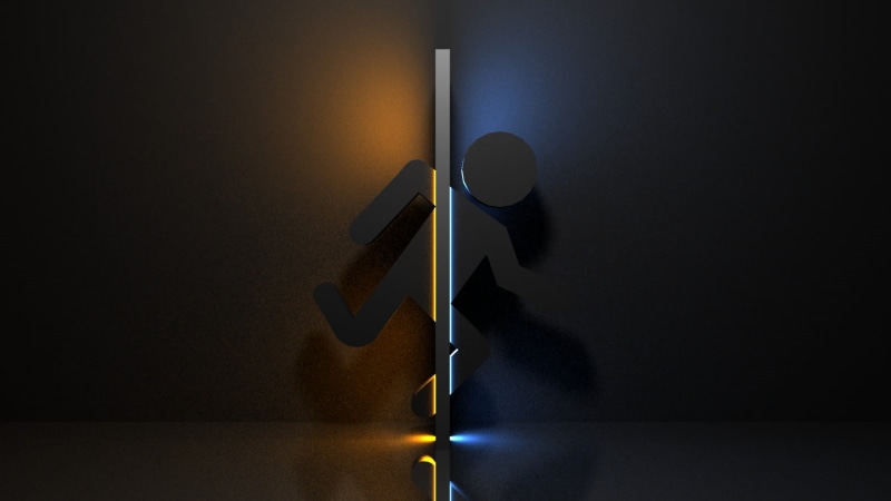 paper, shadow, home interior, illuminated, reflection, cut, table, modern, glowing, technology, human, illustration, indoors, wall - building feature, video games