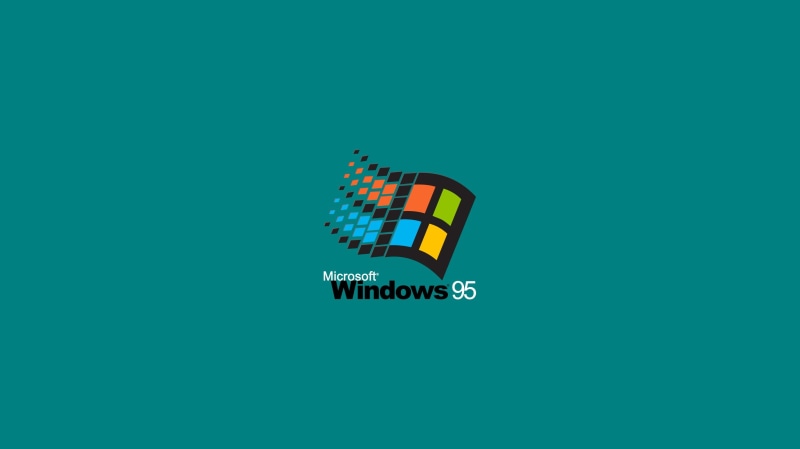 digital art, Windows 95, logo, Microsoft Windows, 2K