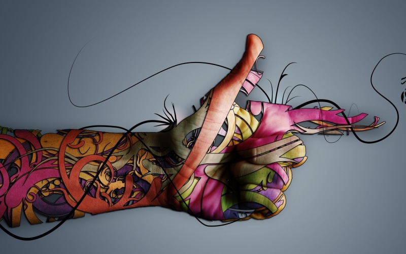 Hand, Creativity, 2K, Colorful