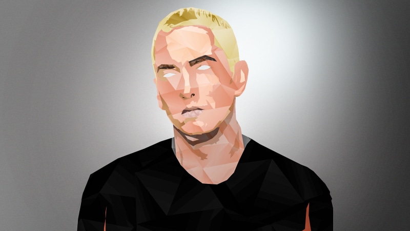 Rap, Low Poly, 2K, singer, Shadyxv, Marshall Mathers, Eminem