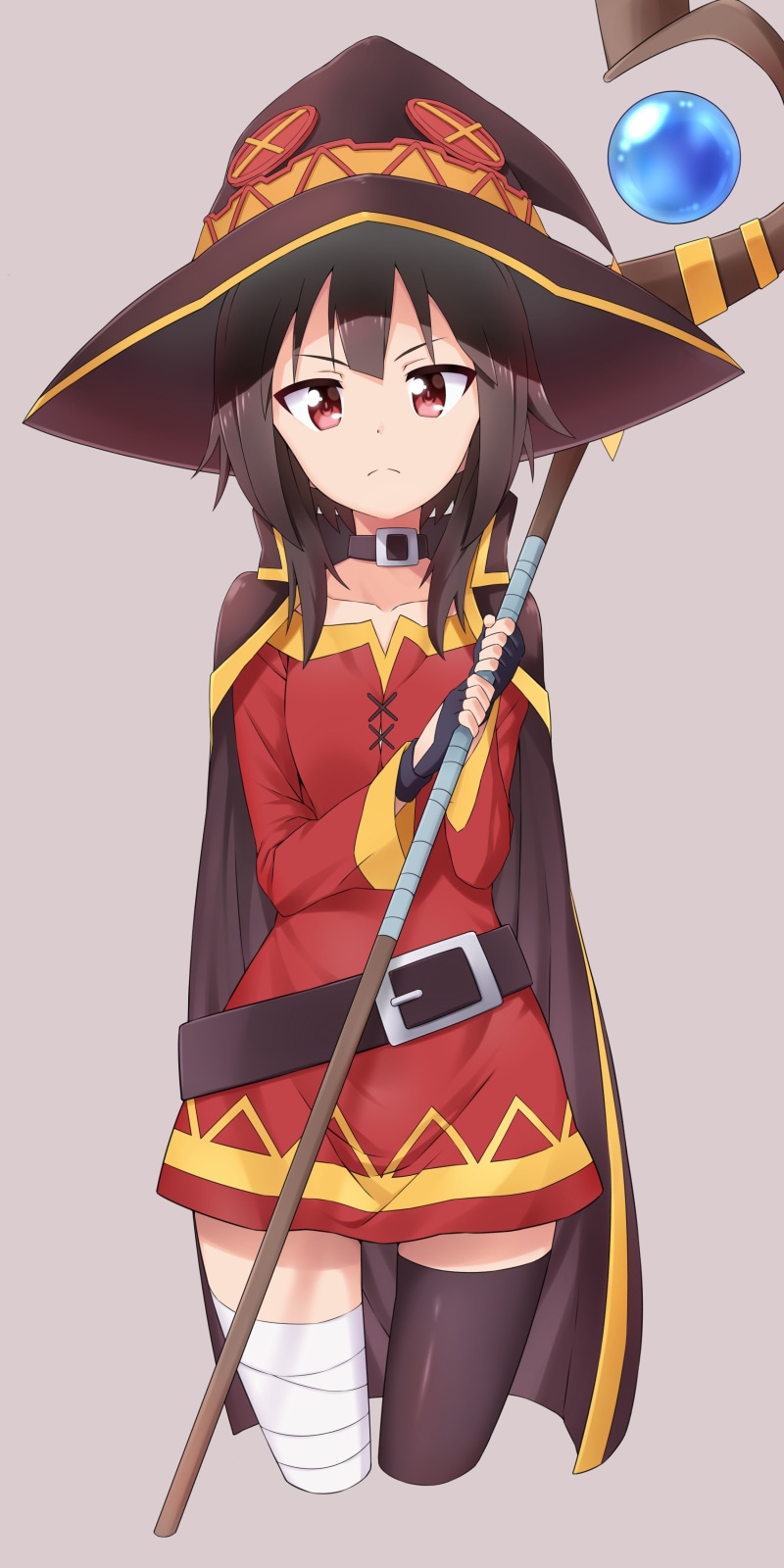 sword, Megumin, portrait, child, standing, human body part, fun, computer Graphic, character, childhood, one person, short hair, adult, anime girls, people