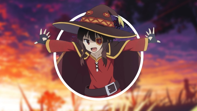 sky, close-up, Kono Subarashii Sekai ni Shukufuku wo!, clothing, security, fashion, 1080P, focus on foreground, hat, human body part, outdoors, protection
