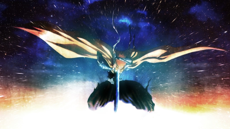 blue, no people, beauty in nature, night, anime, sky, outdoors, mid-air, nature, auto post production filter, motion, art and craft, light, close-up, animal